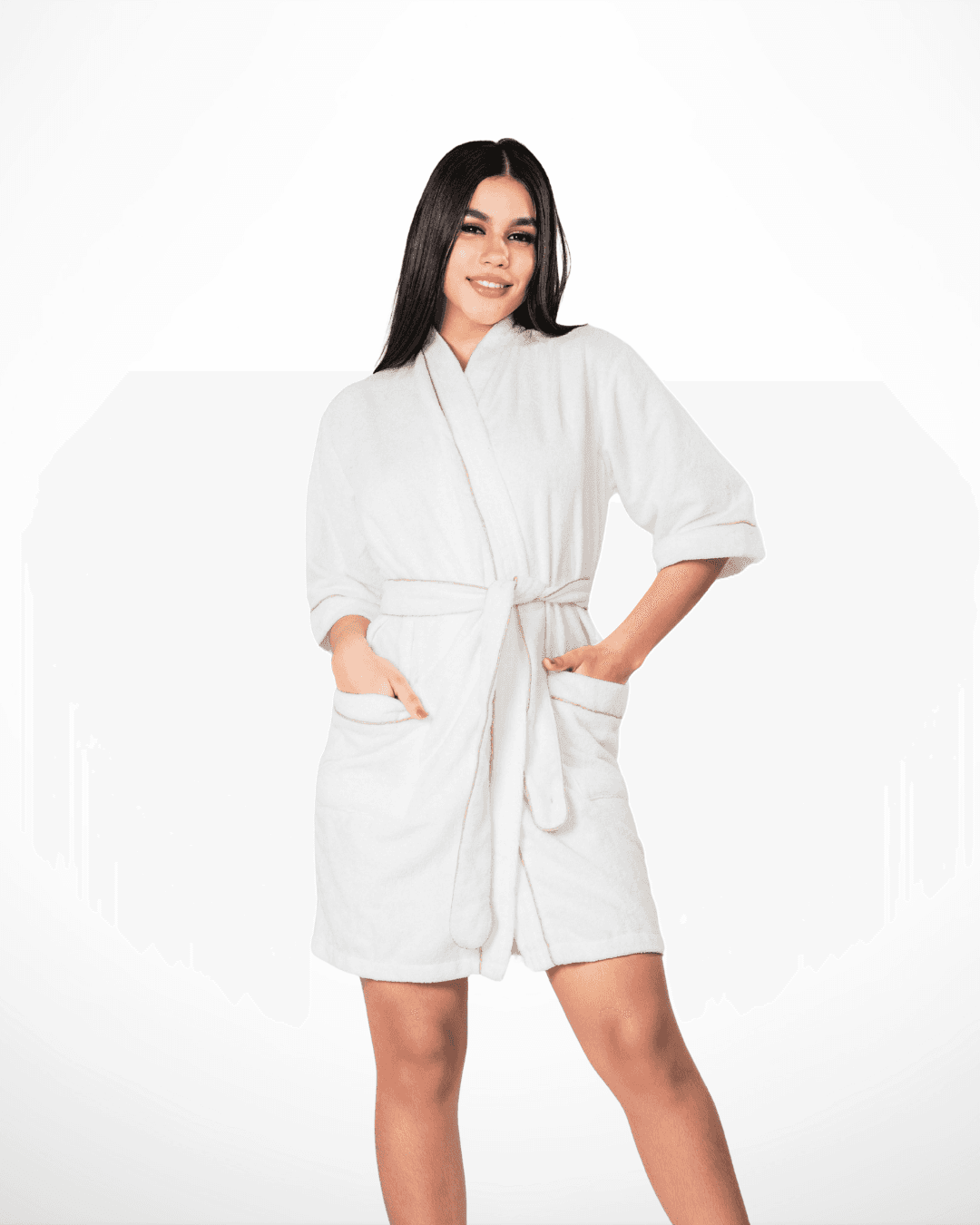 Bata Microfibra Blanca