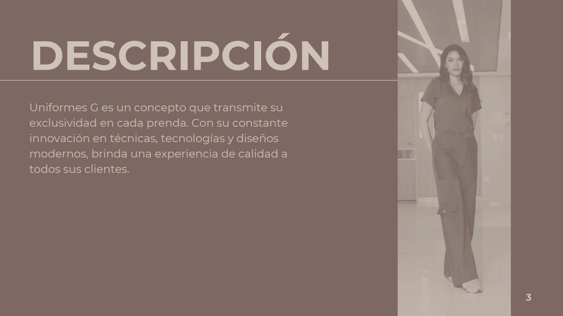 Descripción de Uniformes G